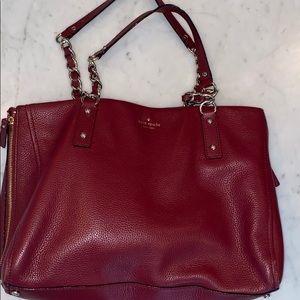 Kate spade red large purse